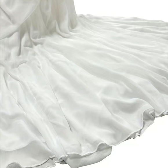 Luxe elegant off shoulder party formal wedding evening dress - Picture 4 of 6